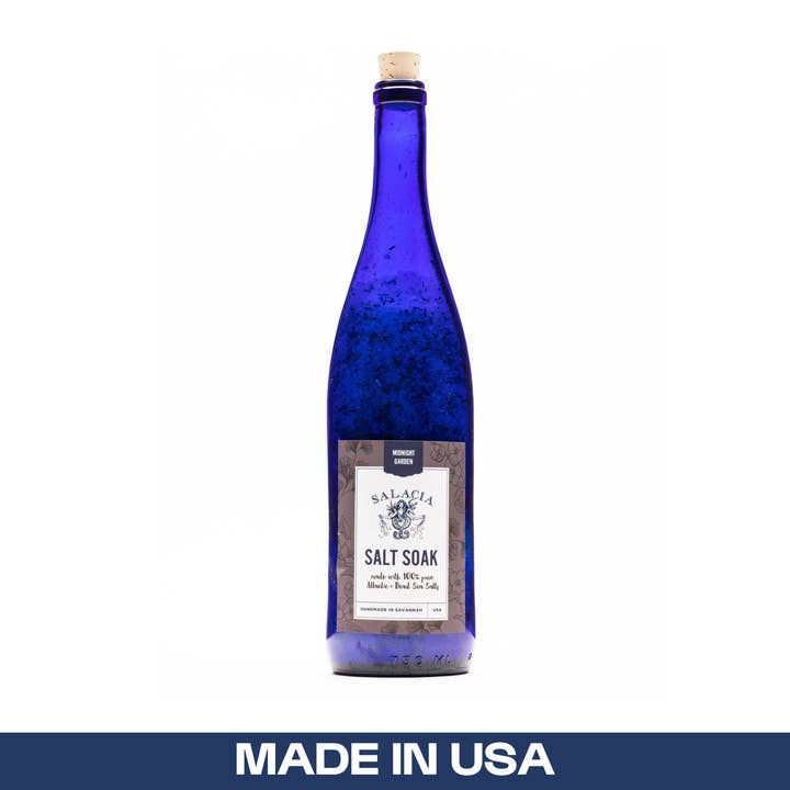 Midnight Garden Upcycled Salt Soak for wholesale by Salacia Salts | Soaps | Bath Bombs | Lip Balms | Soy Candles