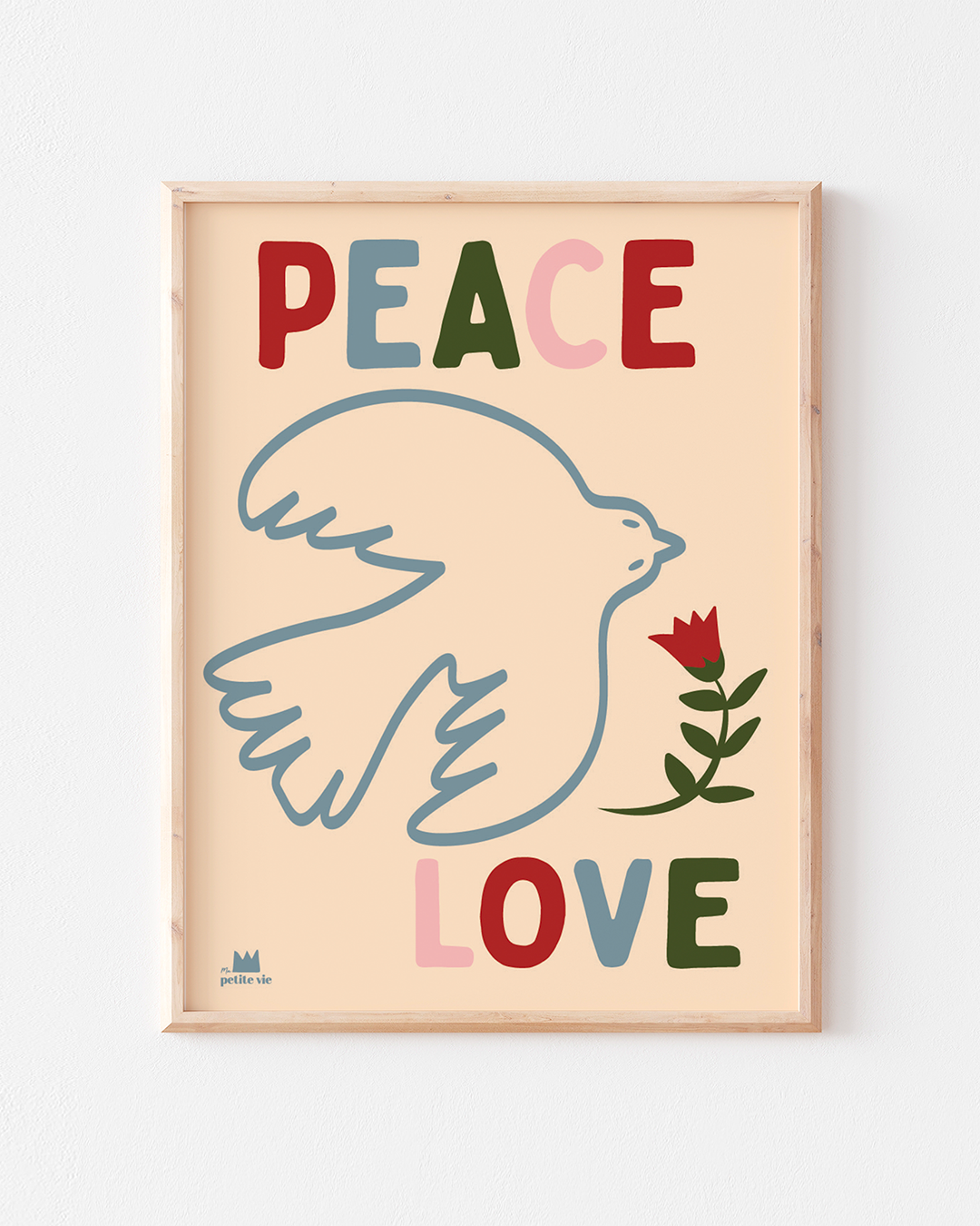 Ma Petite Vie – wholesale Poster – Poster - Peace and love (30 x 40 cm)0