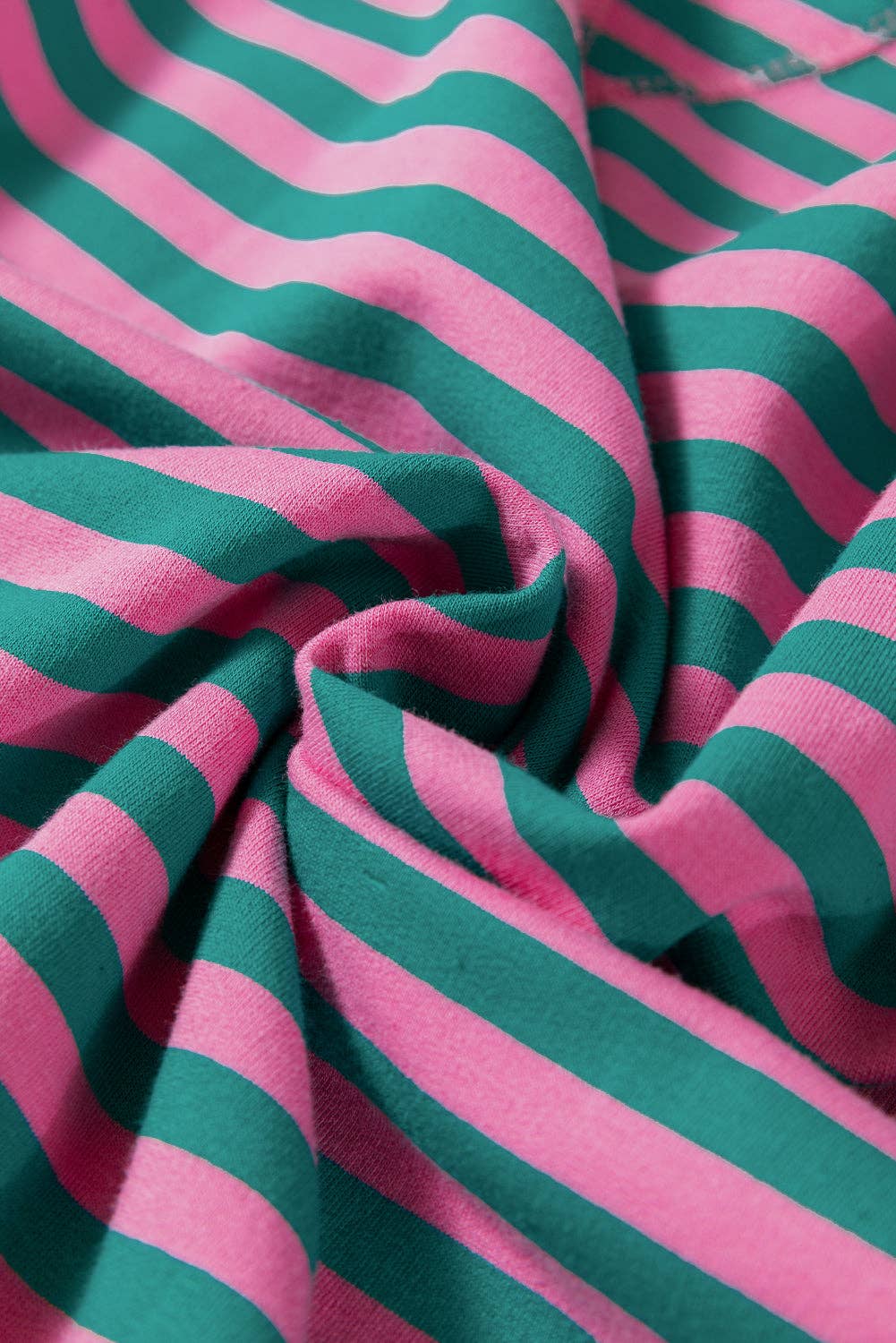 Green Stripe Oversized Colorblock Striped Pullover Sweatshirt for Women for wholesale on Faire18