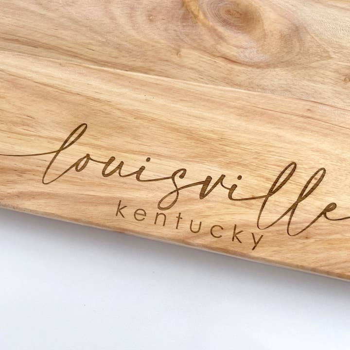 Blue Studio Creative - Wholesale Cutting Board - Large City Pride Cutting Board - Customizable Hometown Gift