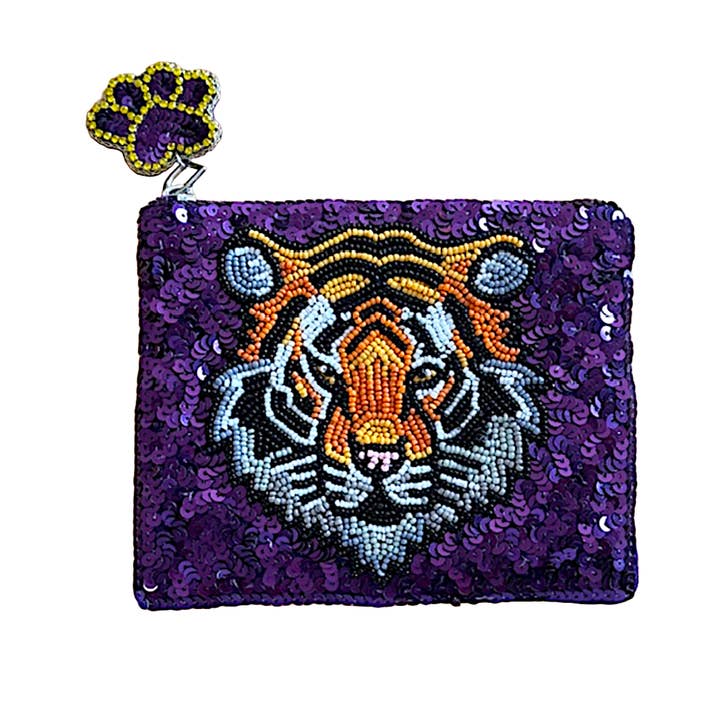 Lily Posh – wholesale Coin purse – Women’s – Tiger Football Game Day Coin Purse LSU Go Tigers0