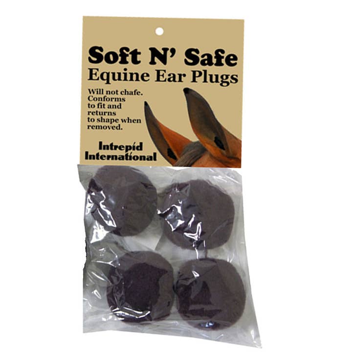 Soft N' Safe Equine Ear Plugs - 4/Pack for wholesale by Intrepid International