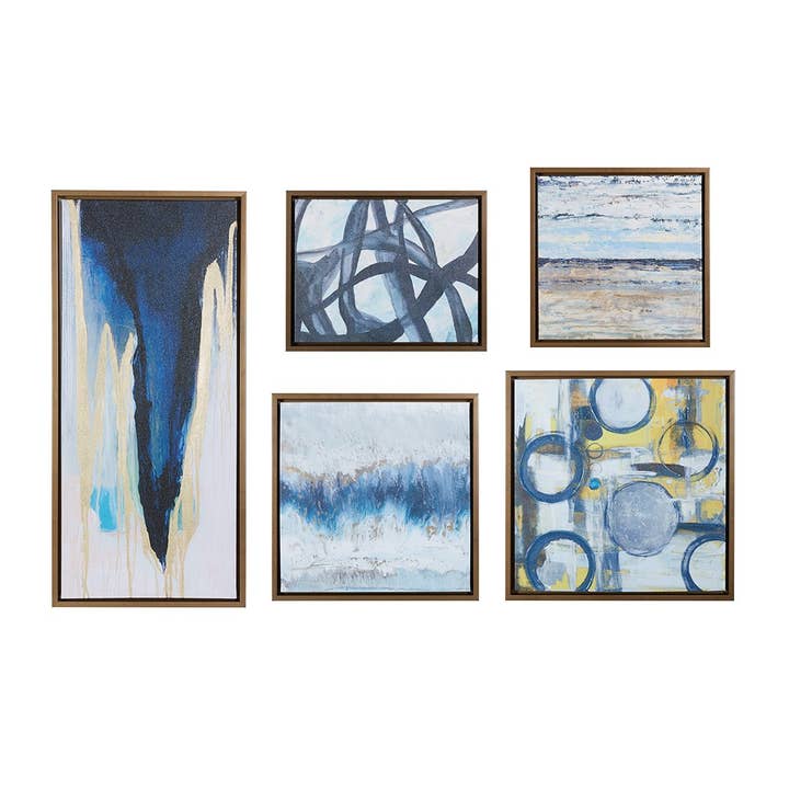 Olliix - Wholesale Gallery Wall Set - Contemporary Abstract 5-Piece Wall Art7