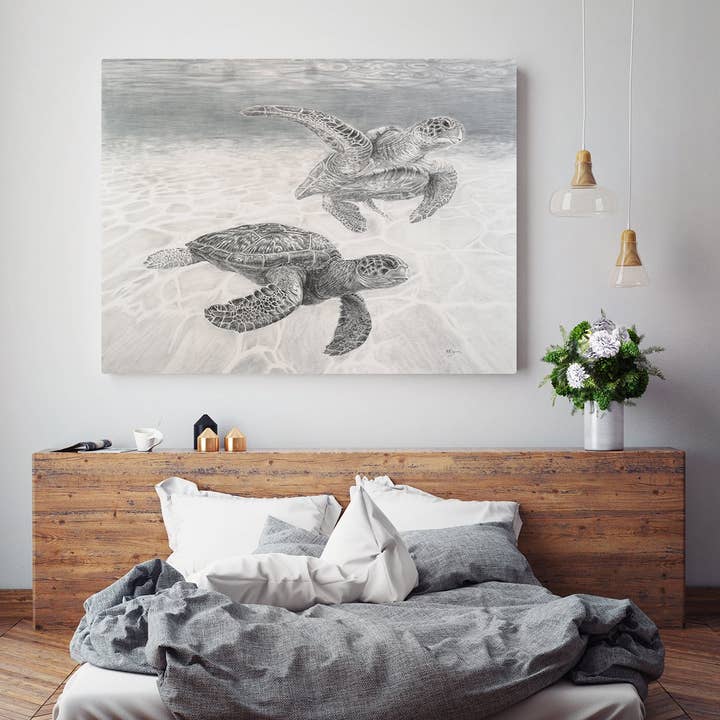 Havskildpadder Illustration - „Social Animal“ Samling for engroshandel hos LE NID atelier