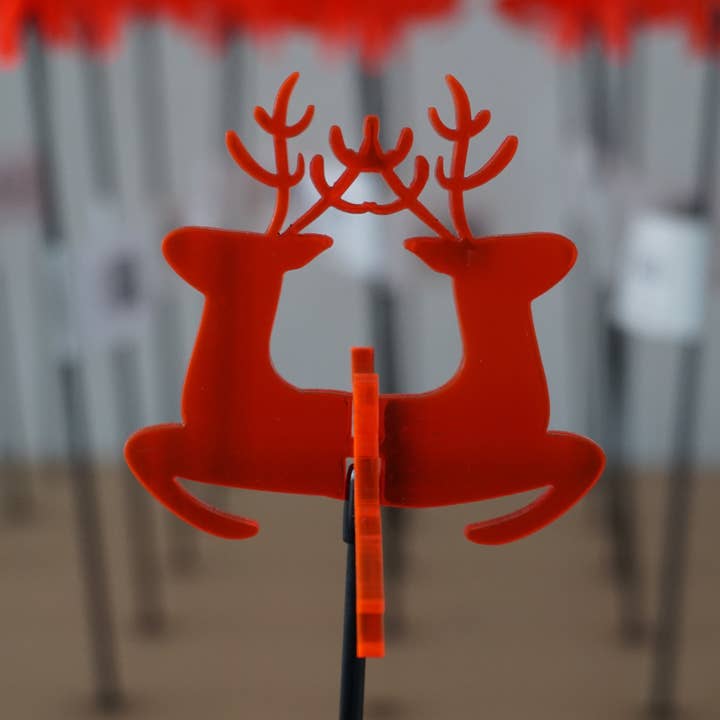 Tuteur de jardin de Noël Renne pour la vente par SunCatcher Garden Decor