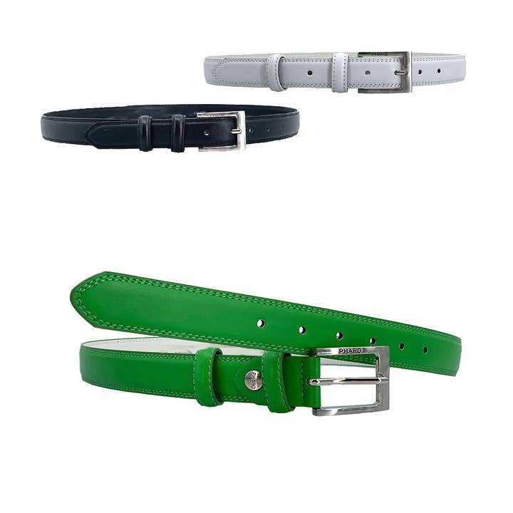 Damrem Phard 3 cm i ekologiskt läder med nickelspänne för wholesale av UNIVERSO ITALIA S.R.L.S.