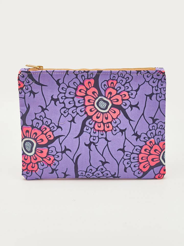 Floral Zipper Clutch for wholesale by GEOMETRIC