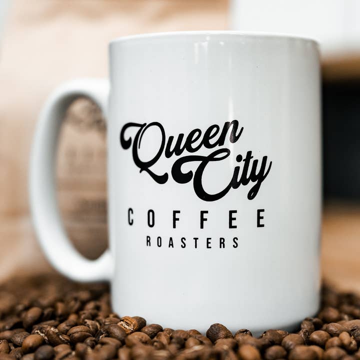 Keramik-Tasse Queen City, 15 Oz für den Großhandel von Queen City Coffee Roasters