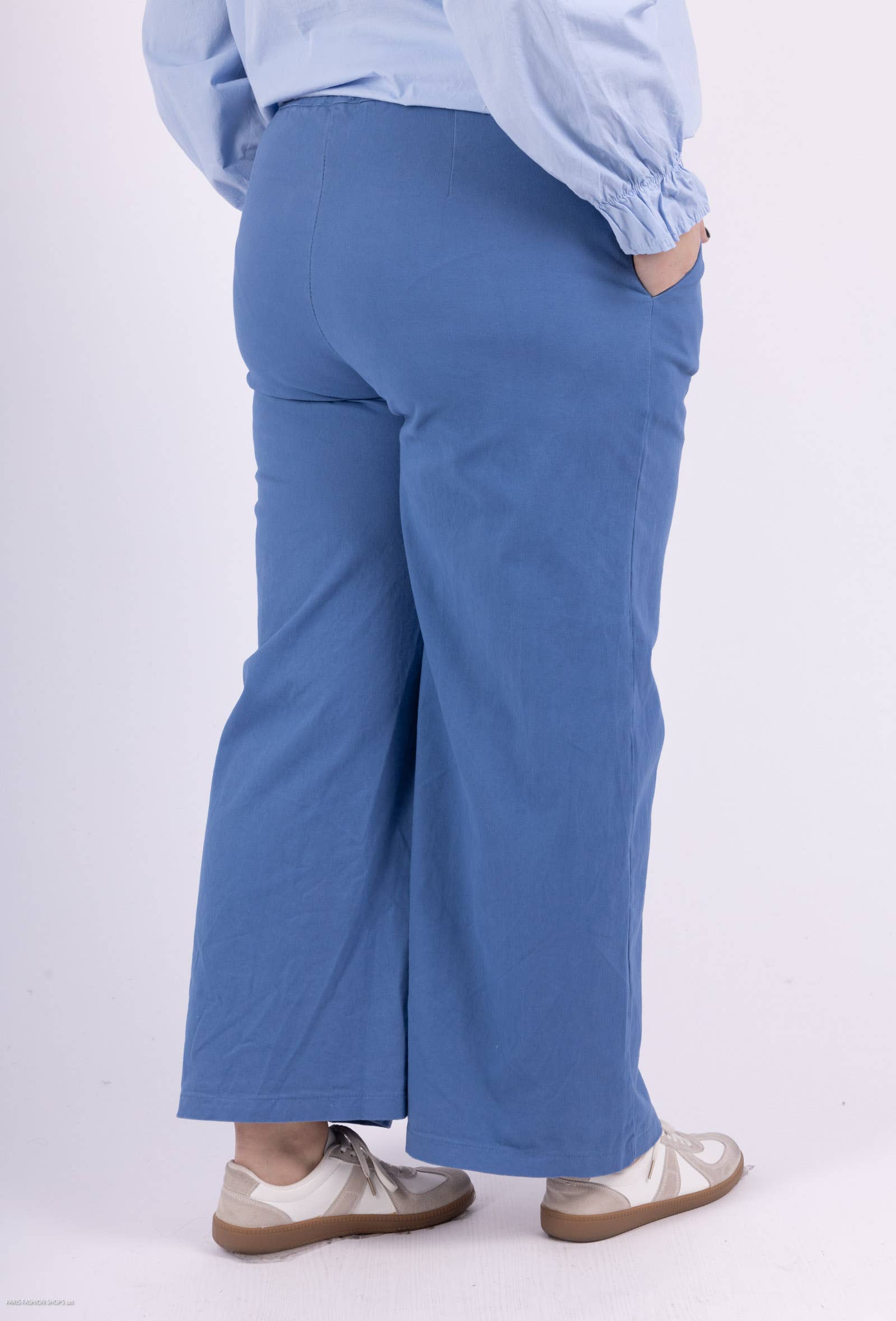 Pépouz' Paris - Wholesale Pants - Women's - PLUS SIZE Pants 97% cotton with buttons PPN2509GT18