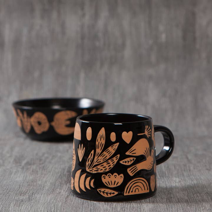 Danica Studio - Wholesale Coffee Mug - Danica Studio Myth Imprint Stoneware Mugs 12 oz