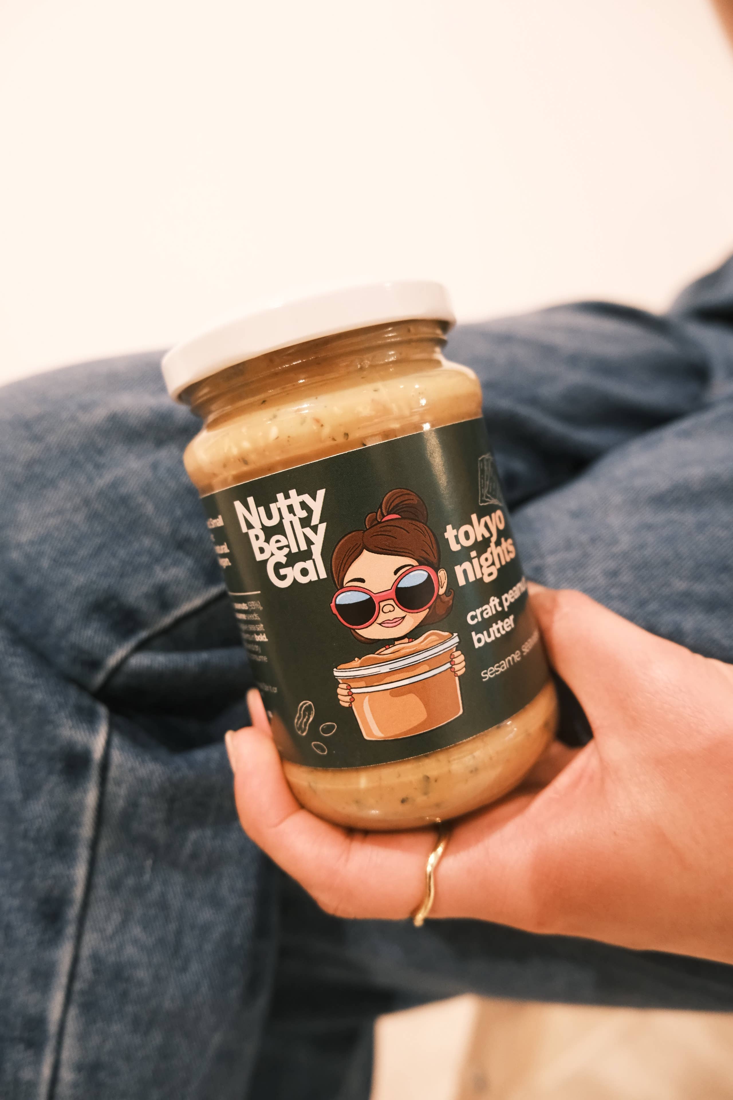 Nutty Belly Gal – wholesale Nut butter – Tokyo Nights: Peanut Butter + Roasted Sesame + Seaweed2