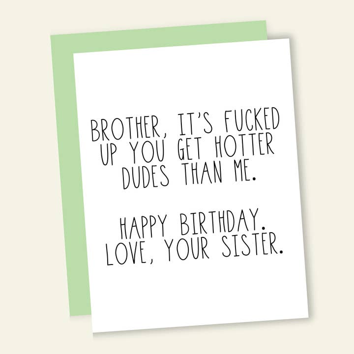 That’s So Andrew - Venta al por mayor Tarjetas de cumpleaños - To Gay Brother from Sis - Tarjeta de felicitación de cumpleaños del orgullo gay