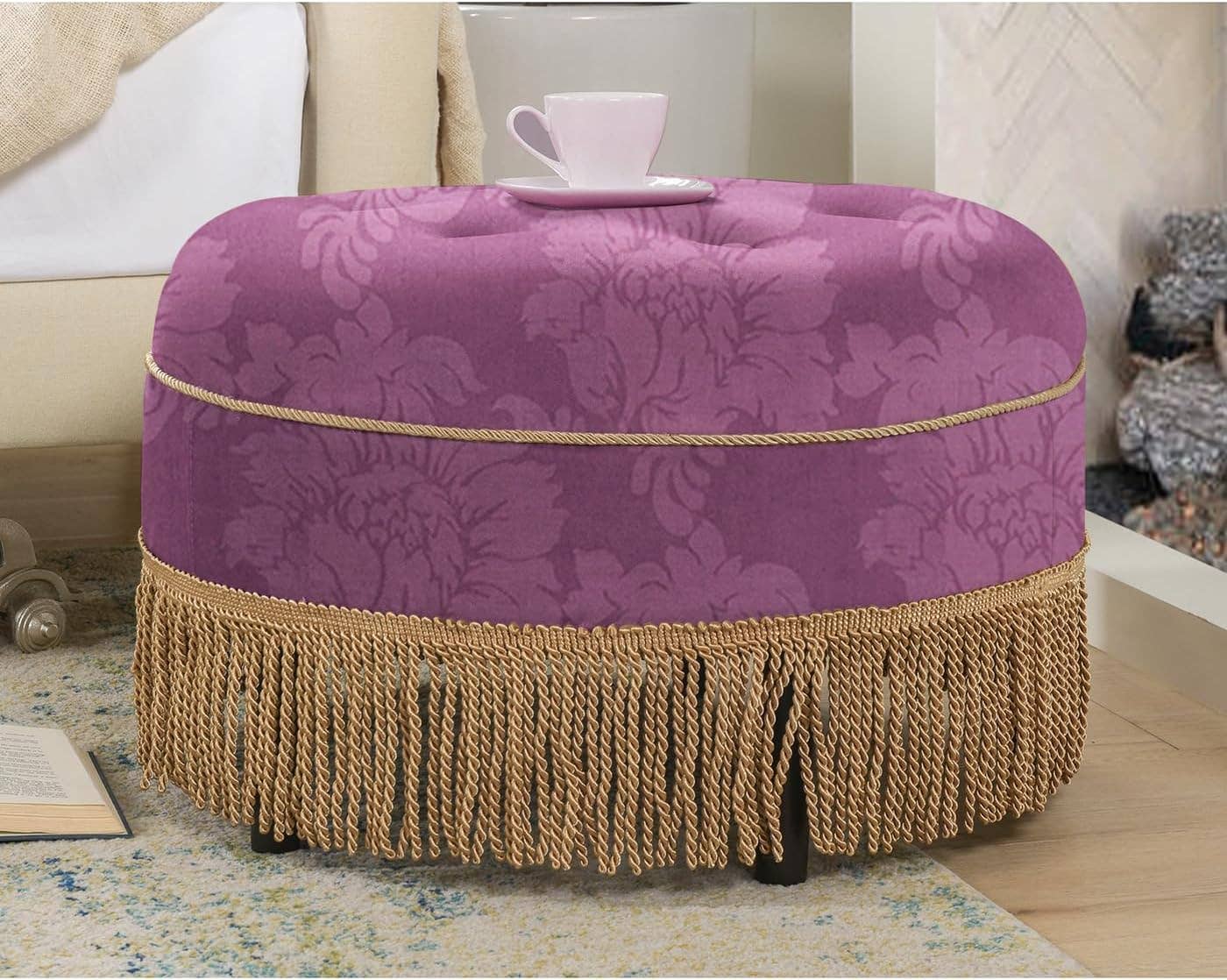 Jennifer Taylor Home - Wholesale Ottoman - Yolanda 24" Round Upholstered Accent Ottoman45