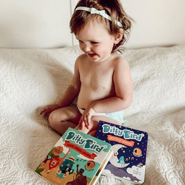 Ditty Bird - Wholesale Baby & Toddler Book (0-2) - Ditty Bird Baby Sound Book: Safari Animal Sounds USB-C7
