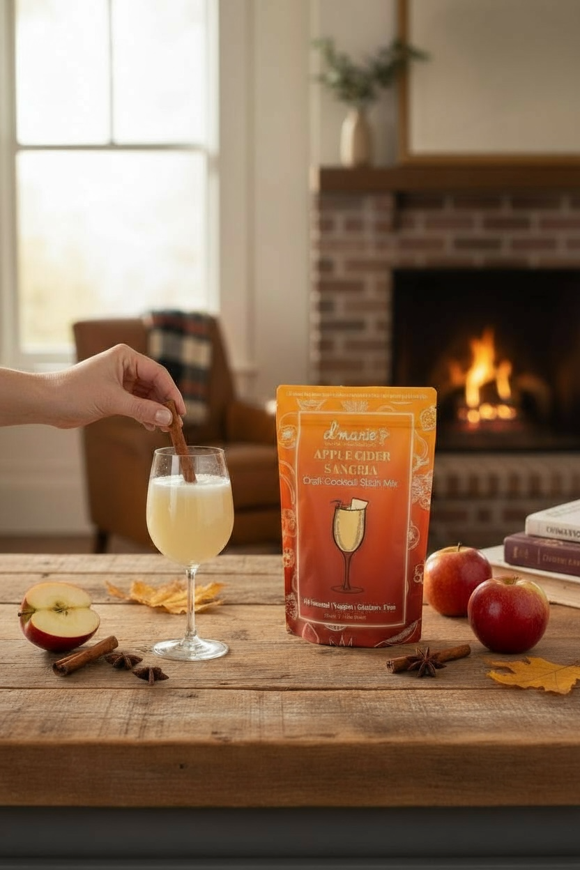 d'marie inc. – wholesale Cocktail mix/syrup – Apple Cider Sangria Cocktail - Ready-To-Freeze Cocktail0