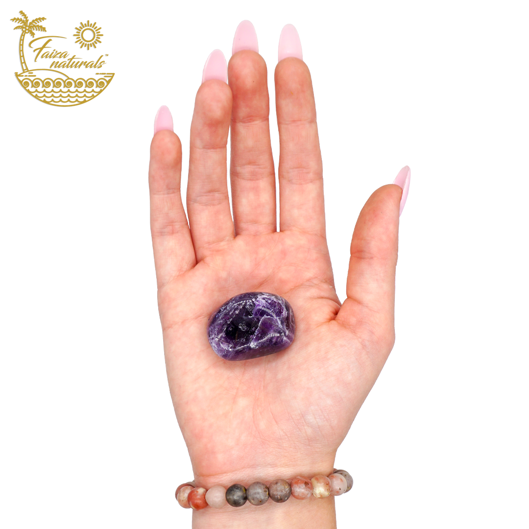Faiza Naturals - Wholesale Spiritual Stone/Crystal - Amethyst Tumbled Crystals Bulk2