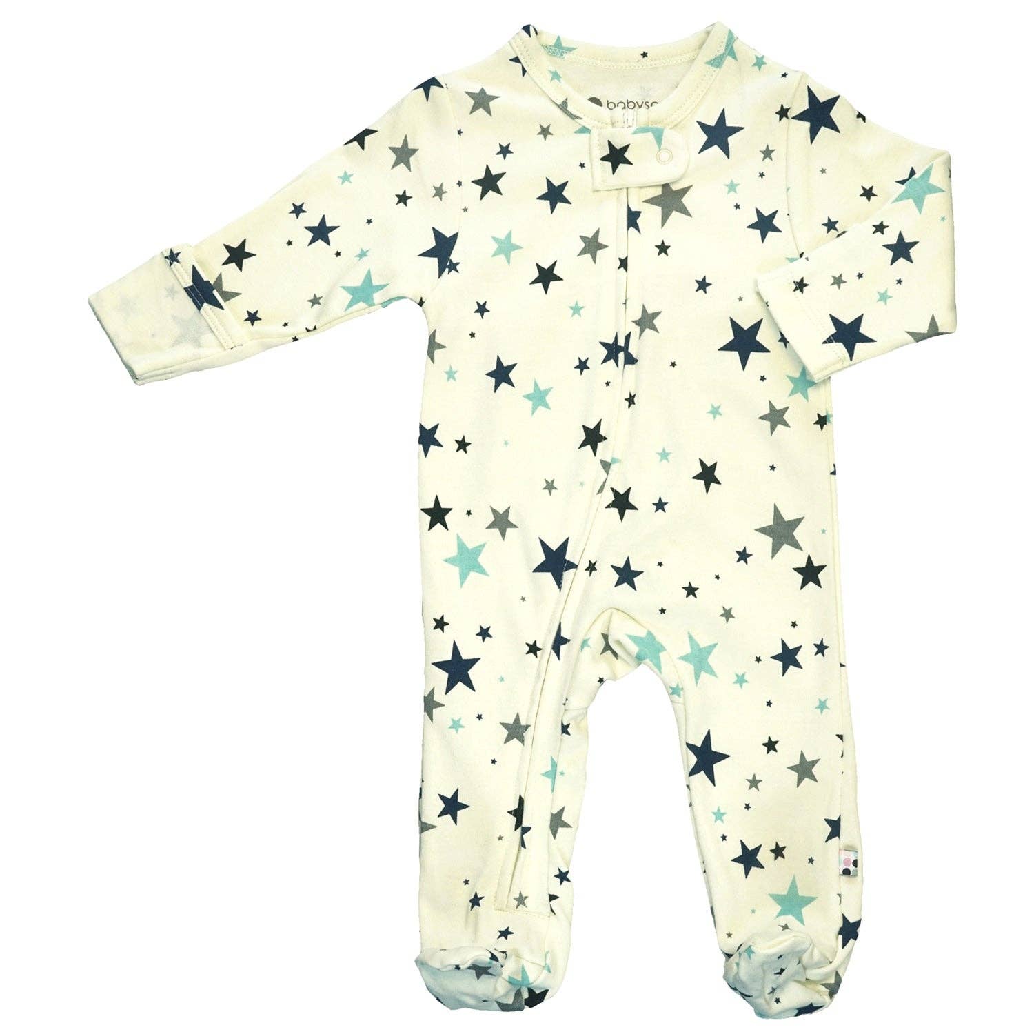 babysoy Inc - Wholesale Jumpsuit - Baby - Star Zipper Footie1