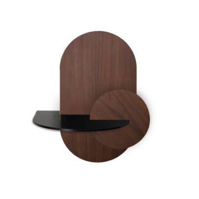 Woodendot – Engroshandel Soveværelsesmøbel – ALBA L - Ovalt Sengebord med skjult opbevaring1