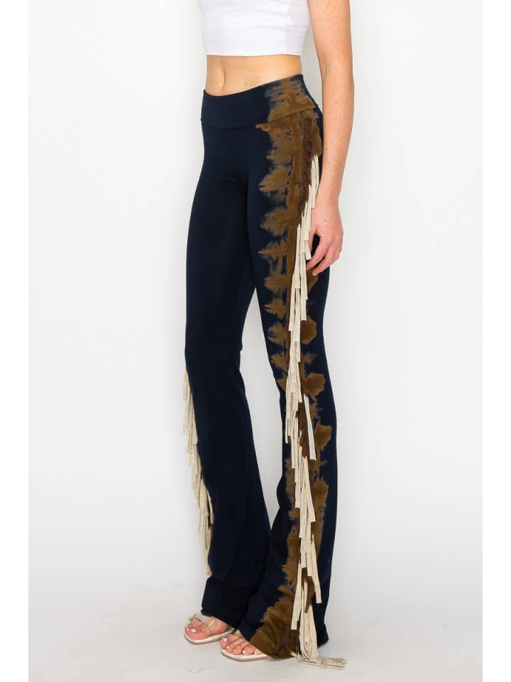 T-Party – Großhandel Hose – Damen – Tri Color Dip Dye Western-Yogahose3