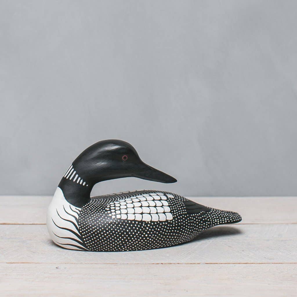 Aviologie - Vente Figurine décorative - Boule en bois sculpté de 11 po de longueur, taille moyenne, tourné2