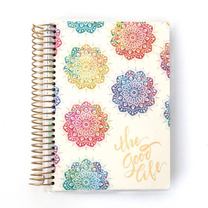 Paper House Productions - Wholesale Planner - Watercolor Mandala Mini 12 Month Undated Planner