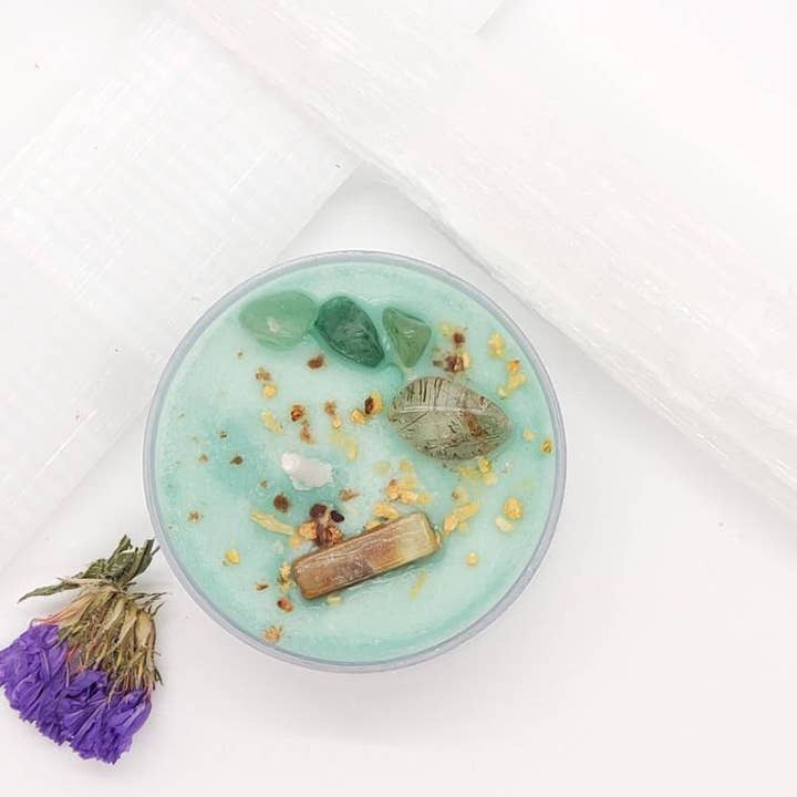 Riverside Grace Candle Co. - Wholesale Tea Light Candles - Financial Focus - Dhisana Crystal Tealight Candle