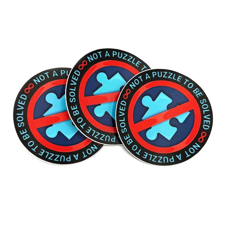 Inte en pusselklistermärke för wholesale av Playing Possum Clothing Co.