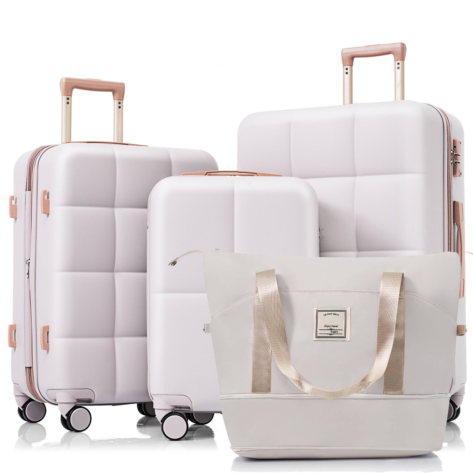 VTNG50 - Wholesale Luggage - Luggage Sets 4 Piece, 20-Inch with USB Port, Expandable ABS32