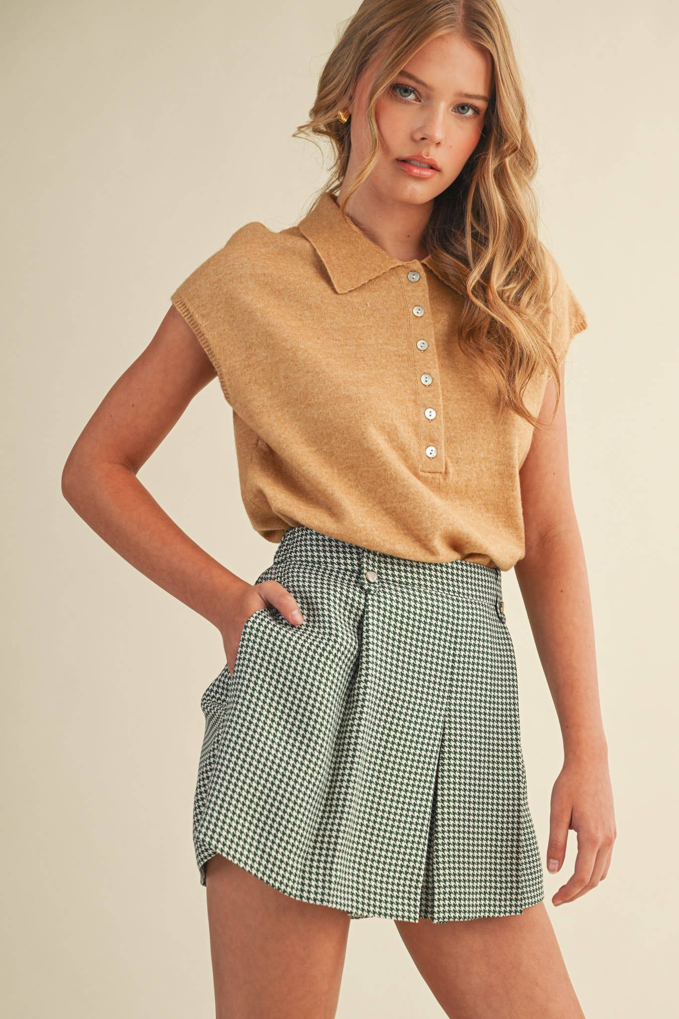 &MERCI – wholesale Tröjväst – Dam – ÄRMLÖS TRÖJA MED KRAGE MSW1123148