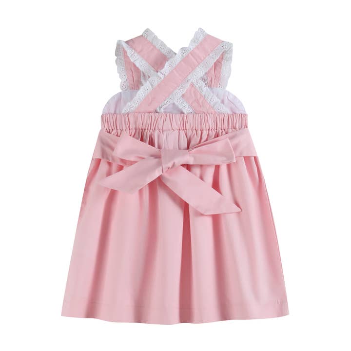 Lil Cactus - Wholesale Dress - Kids - Pink and Lace Piggy Dress1