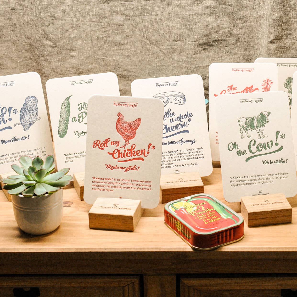 L'Atelier Letterpress – wholesale Everyday greeting card – Letterpress Card Pickle5