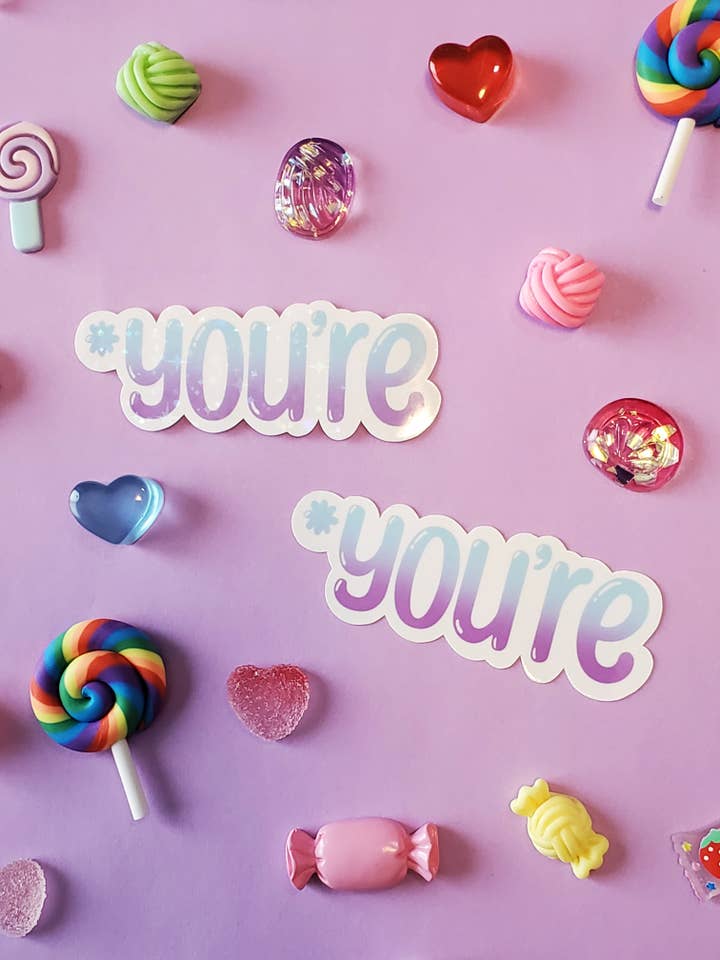 Autocollant en vinyle | Autocollant Grammar *You're pour la vente par StrangelyArranged