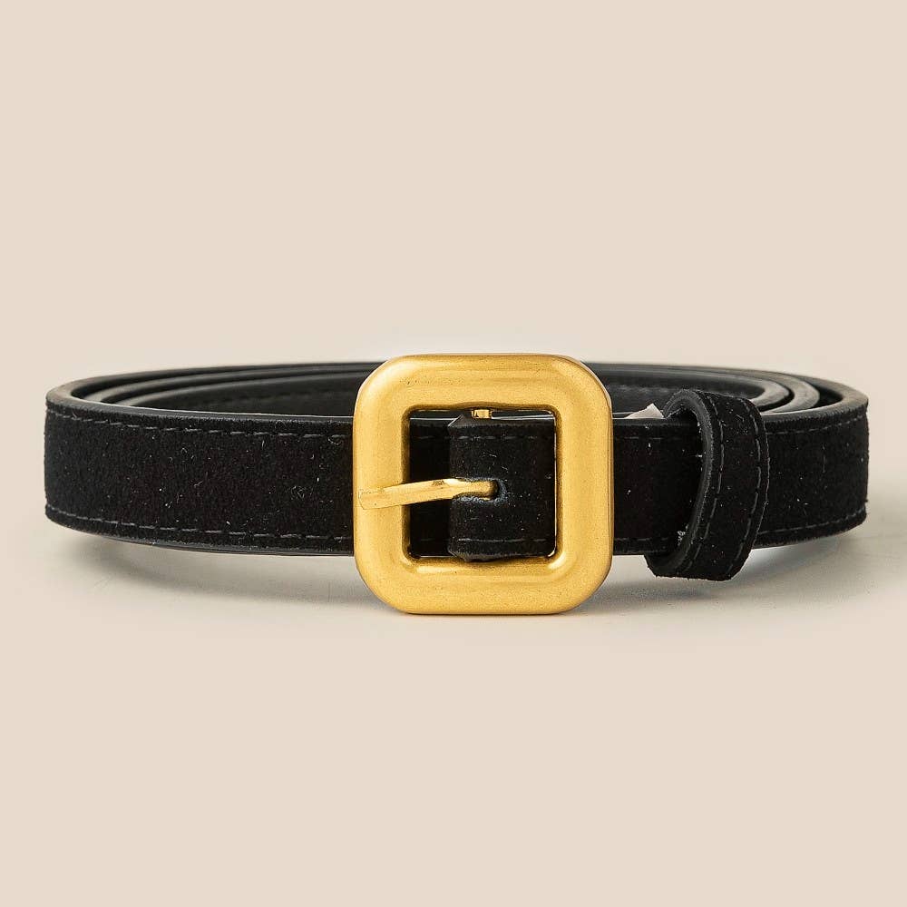 Anarchy Street - Vente Ceinture – femme - Ceinture en cuir à boucle carrée1