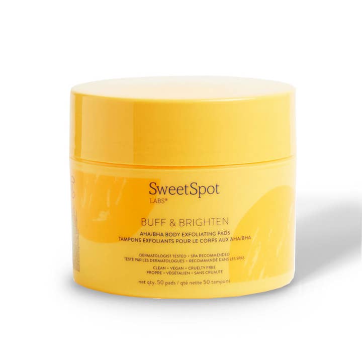 Sexology - Wholesale Body Scrub/Exfoliant - SweetSpot Labs Buff & Brighten Body Exfoliating Pads