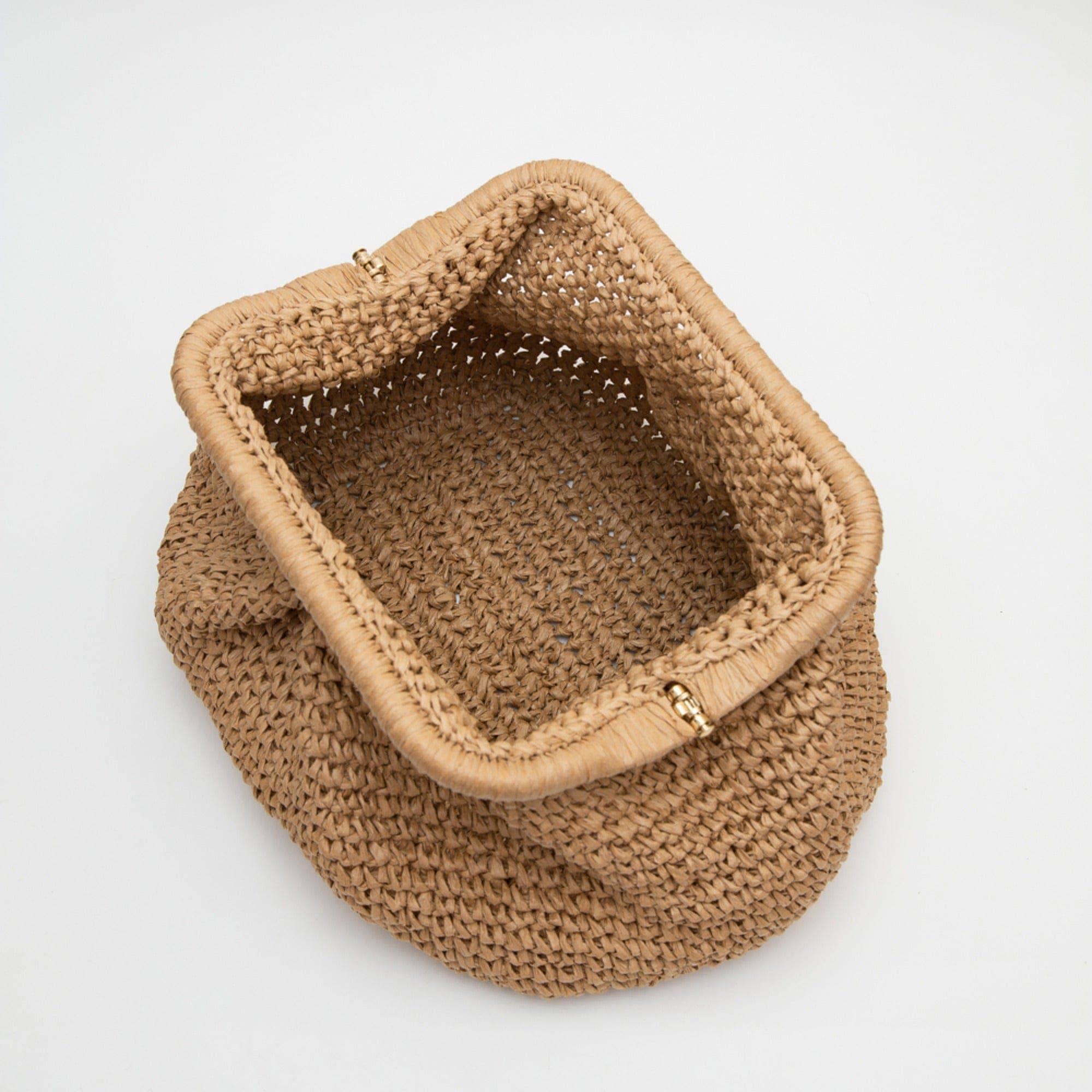 MiMi Wholesale - Wholesale Clutch Bag - Women's - TG10636 Bila Hinge Straw Clutch Bag3