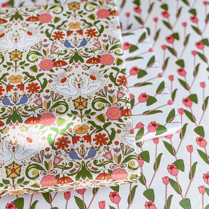 re:mused studio - Wholesale Flat Wrap - Cambrifornia Gift Wrap Sheet-Double Sided7