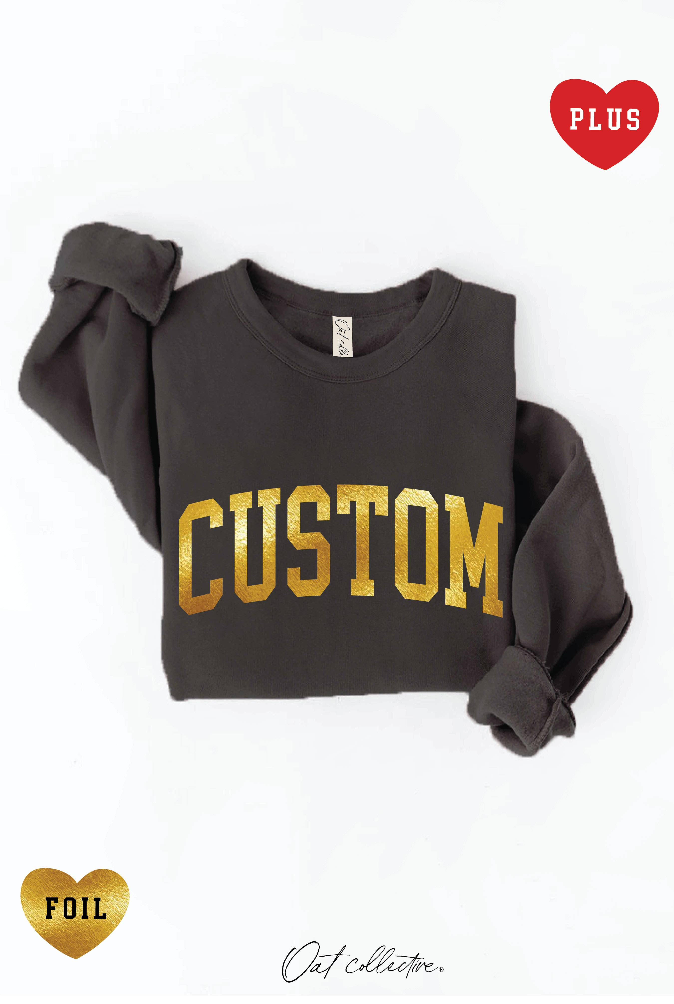 OAT COLLECTIVE - Wholesale Grafisch sweatshirt - Dames - CUSTOM FOLIE Plus Grafische Sweater1