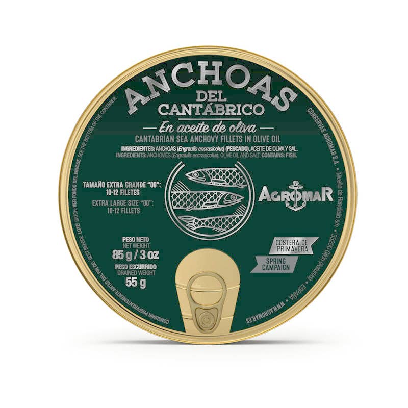 Made in Spain Gourmet - Wholesale Tinned Fish - Cantabrian anchovies Double Zero “00”, agromar0
