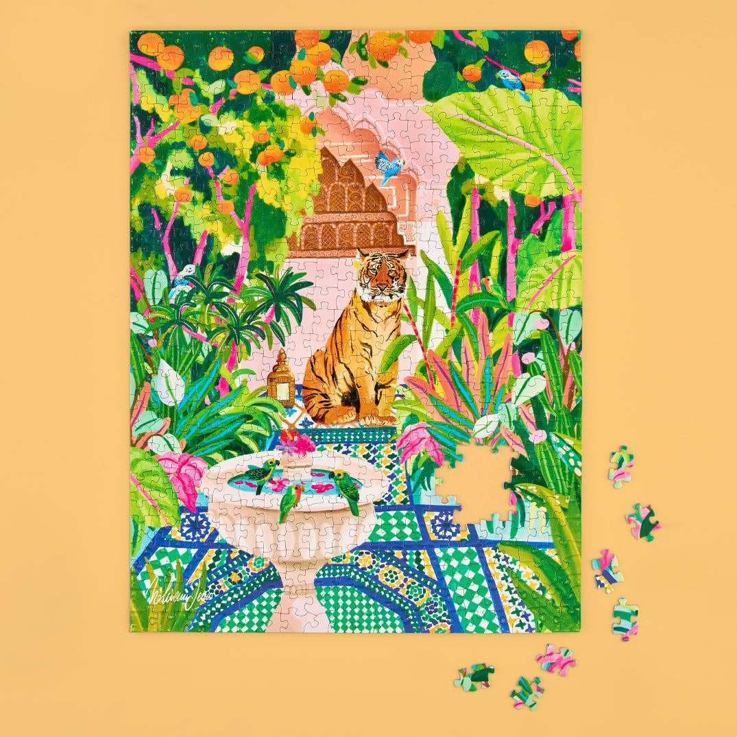 WerkShoppe - Wholesale Puzzle - Adult - Peaceful Oasis and Tiger 500 Piece Puzzle1