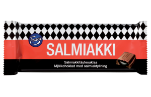 SWEDISHCANDY4U – wholesale Chocolate bar – FAZER SALMIAKKI CAKE 100G0