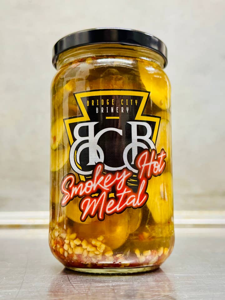 Smokey Hot Metal for wholesale by Bridge City Brinery