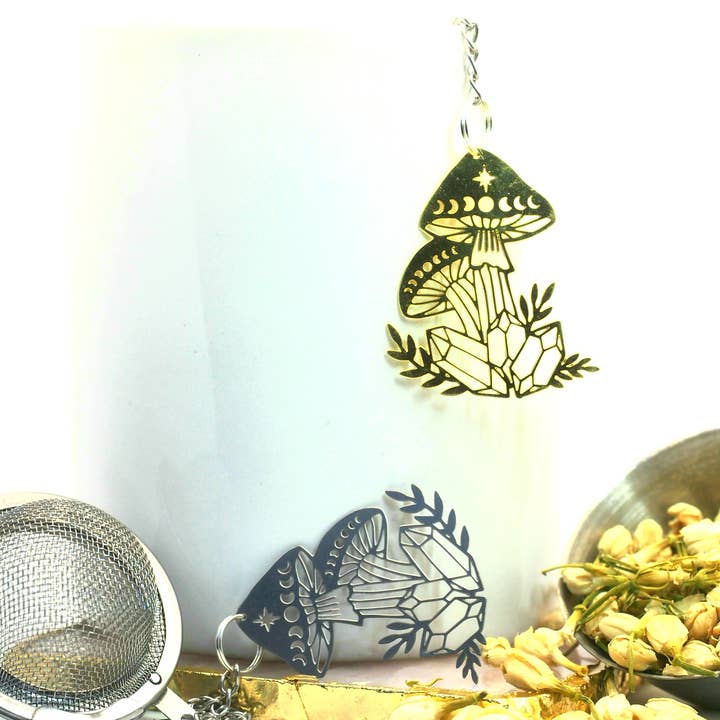 Loveyenergy & Blessings - Wholesale Tea Strainer/Infuser - Mystic Garden Gold Loose Leaf Tea Infuser2