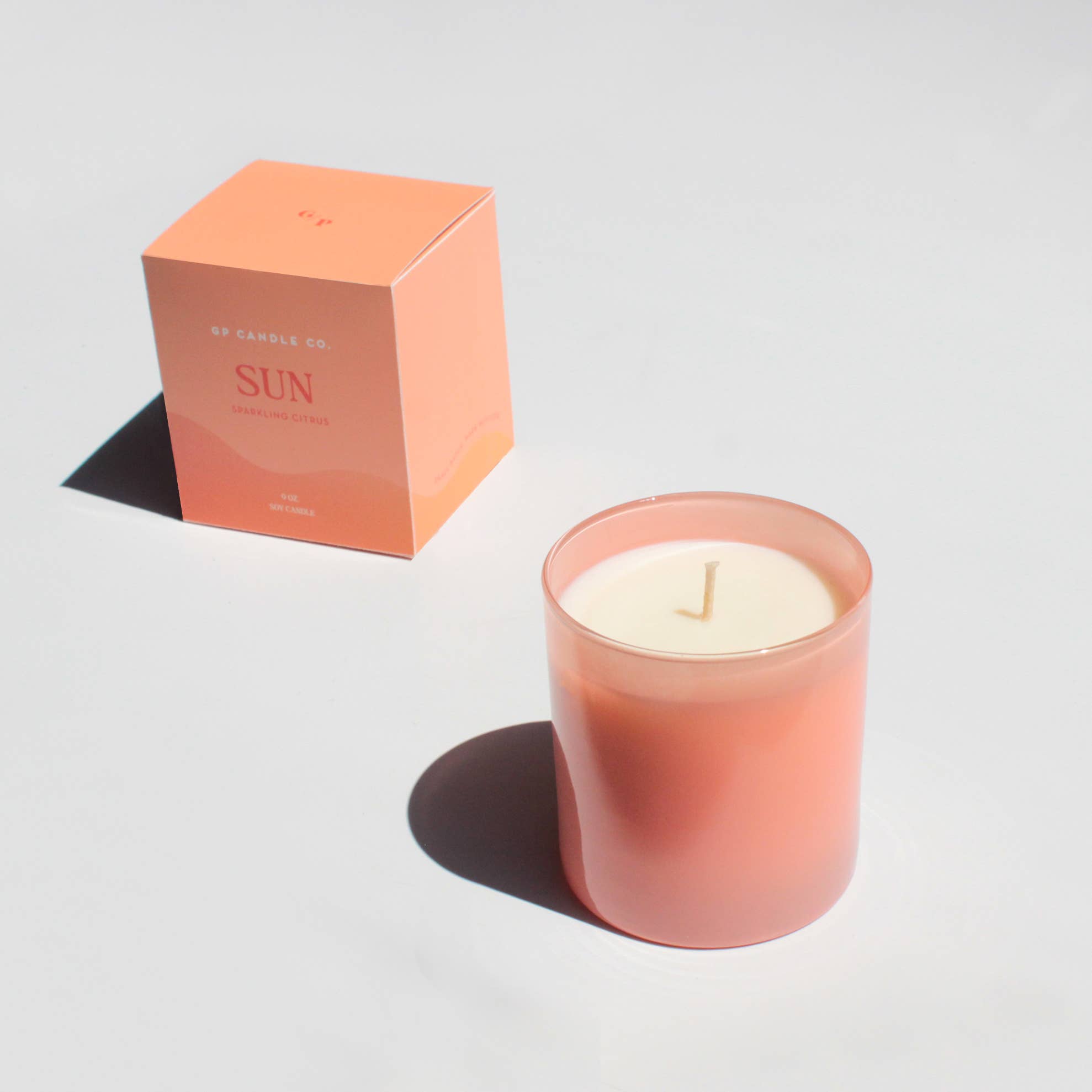 GP Candle Co. - Venta al por mayor Velas en tarros - Vela Sun Hue de 9 onzas (cítricos espumosos)1