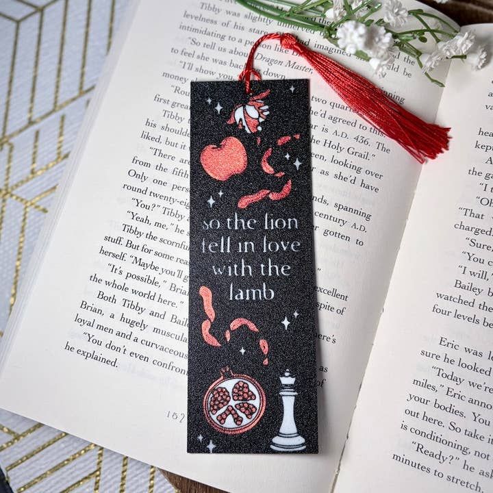 3d Printed so the lion fell in love with the lamb Bookmark for wholesale by Awfullynerdy.co