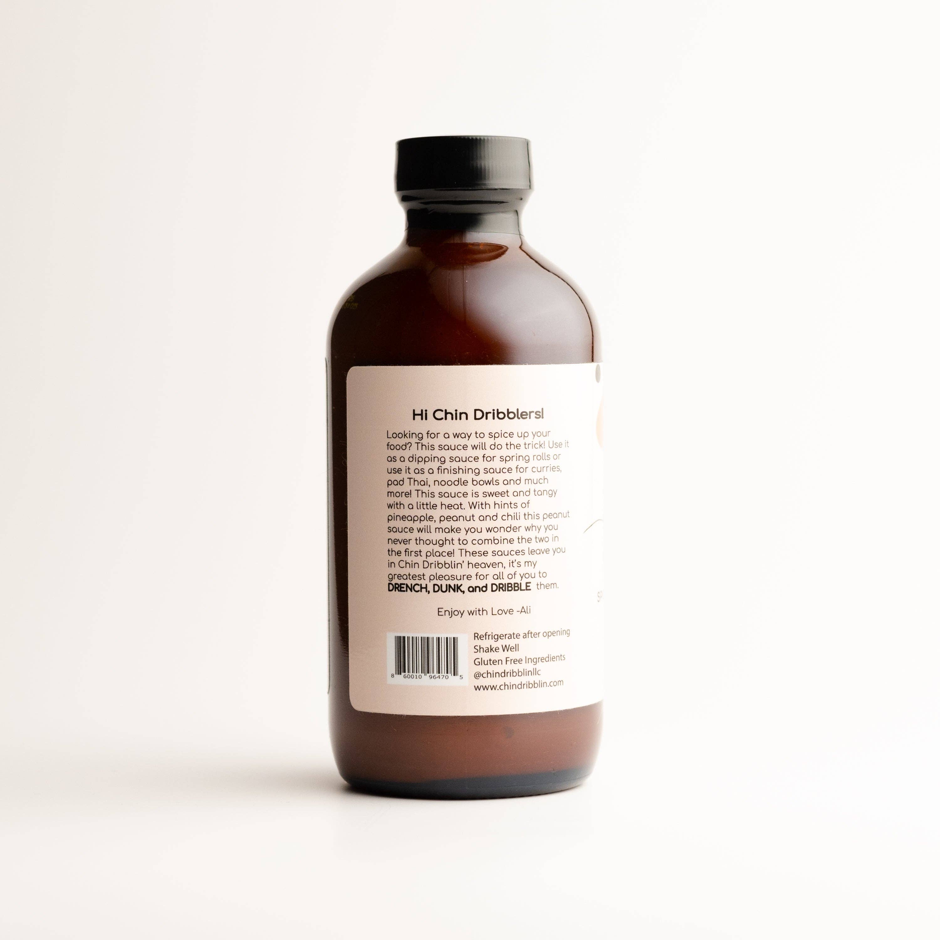 Chin Dribblin' Specialty Asian Fusion Sauces – Großhandel Soße – Würzige Ananas-Erdnuss-Dipsauce2