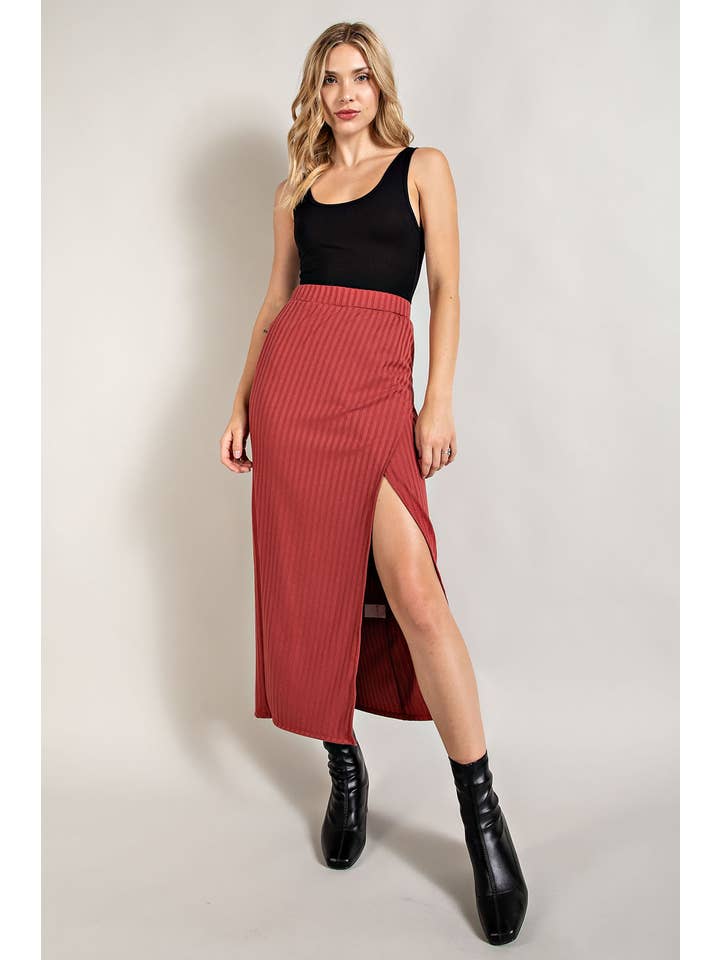 FSL Apparel - Wholesale Skirt - Women's - SS8032 - RIBBED WARP MIDI SEXY SKIRT16