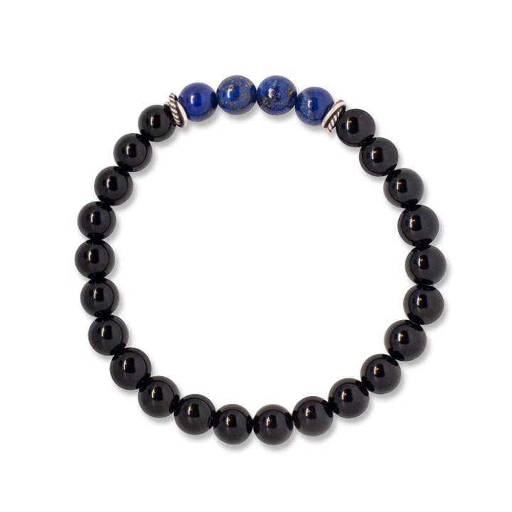 Herrens välsignelsearmband i lapis och onyx för wholesale av Made as Intended