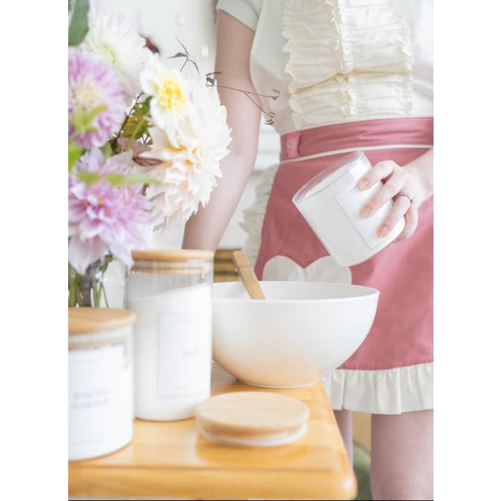 Sugar baby Aprons - Wholesale Apron - Charming pink and cream sweat heart baking apron
