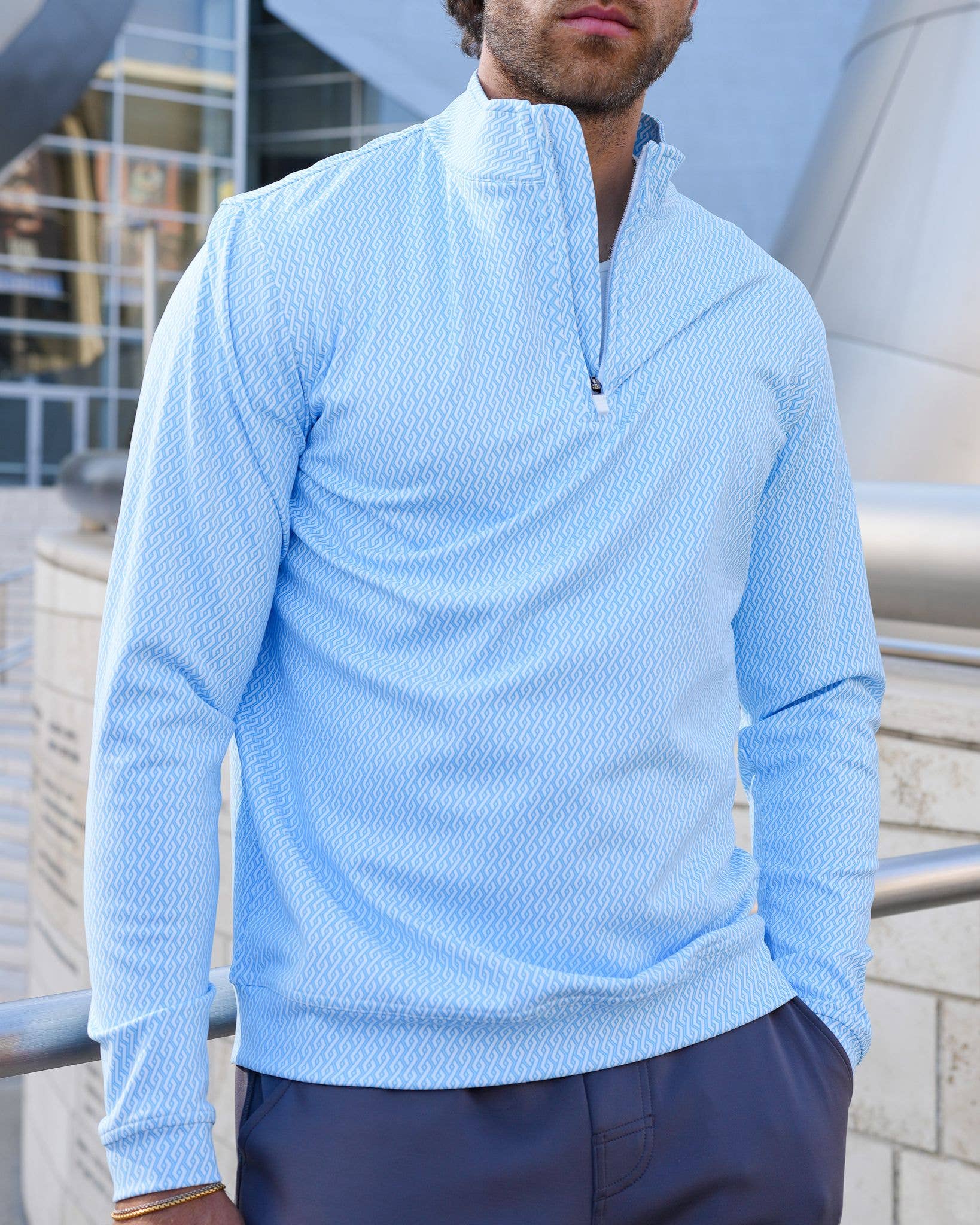 USA Palm - Wholesale Sweatshirt - Unisex - Cloud 1/4 Zip16