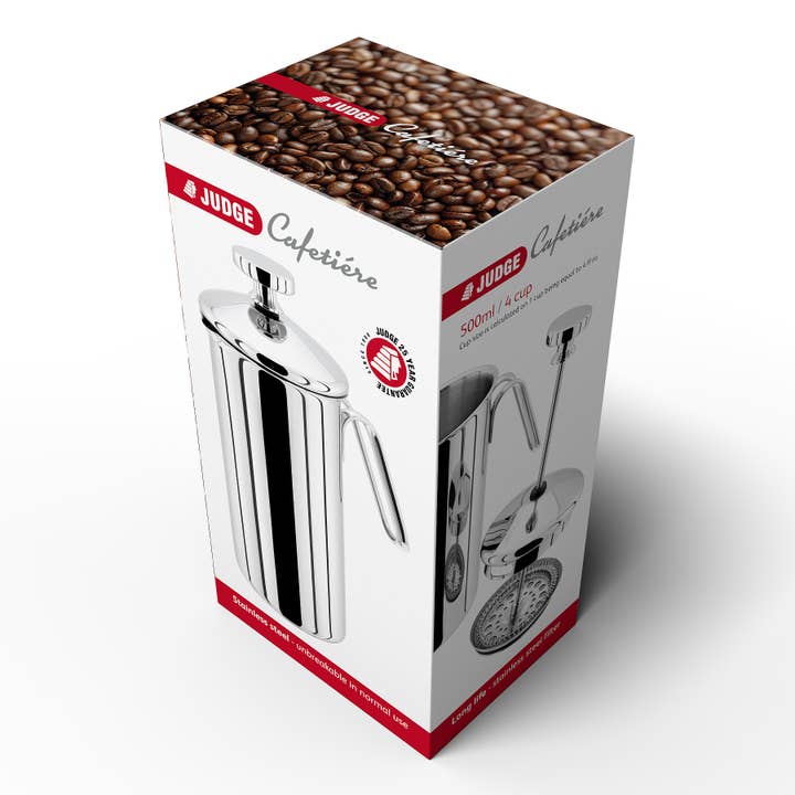 Judge UK - Wholesale French press - Judge Coffee, 4 Cup Cafetiere, 500ml2